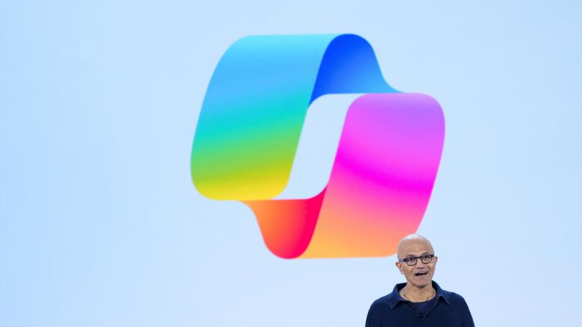 Microsoft CEO Satya Nadella speaks during a showcase event of the company's AI assistant, Copilot, ahead of the annual Build developer conference at Microsoft headquarters, Monday, May 20, 2024, in Redmond, Wash. (AP Photo/Lindsey Wasson)