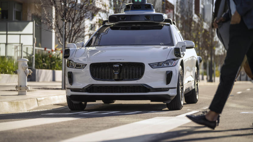 A white car on the street.                               