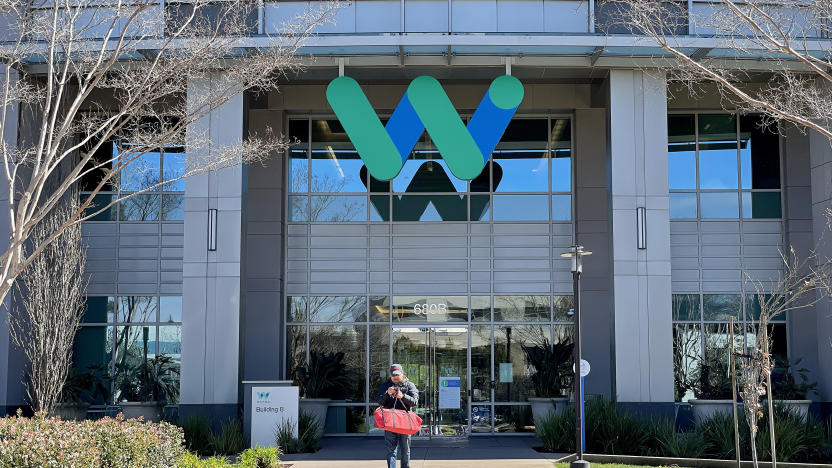 MOUNTAIN VIEW, CALIFORNIA - MARCH 01: A sign is posted on the exterior of a Waymo office on March 01, 2023 in Mountain View, California. Waymo, Alphabet's self-driving car division, announced that it has laid off over 135 employees in a second round of layoffs this year. Waymo has cut 8 percent of its workforce this year. (Photo by Justin Sullivan/Getty Images)