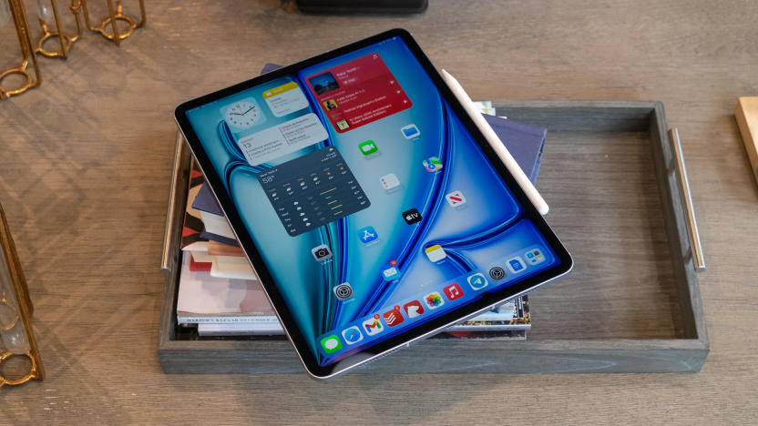 Photos of Apple’s 13-inch iPad Air, released in 2024