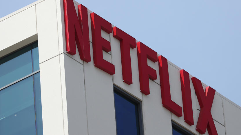 The Netflix logo is seen on their office in Hollywood, Los Angeles, California, U.S. July 16, 2018. REUTERS/Lucy Nicholson