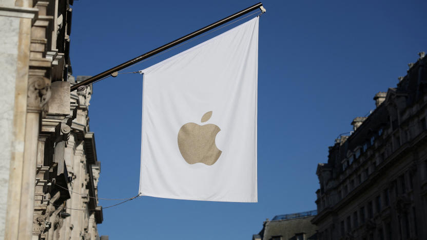 A view of a signage outside an Apple store in London, Britain, October 11, 2024. REUTERS/Mina Kim