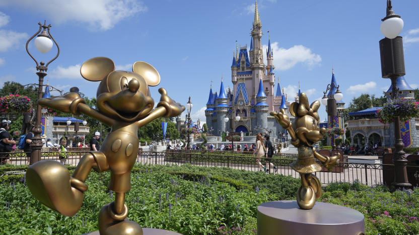 FILE - The Cinderella Castle is seen at the Magic Kingdom at Walt Disney World, July 14, 2023, in Lake Buena Vista, Fla. (AP Photo/John Raoux, File)