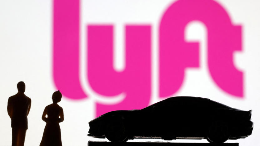 FILE PHOTO: Lyft logo is seen in this illustration taken June 27, 2022. REUTERS/Dado Ruvic/Illustration/File Photo