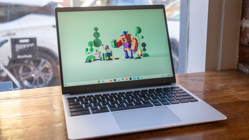 Photos of Framework's first modular and repairable Chromebook.